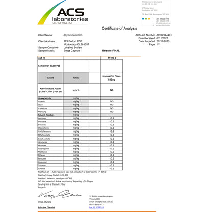 ZenFocus™ Natural Brain Fog Relief Supplement